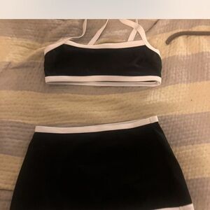 Cider Black and White 3 Piece Swim Set